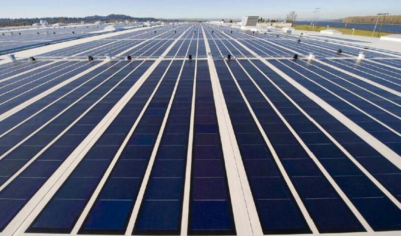 Membrane roof solar panel