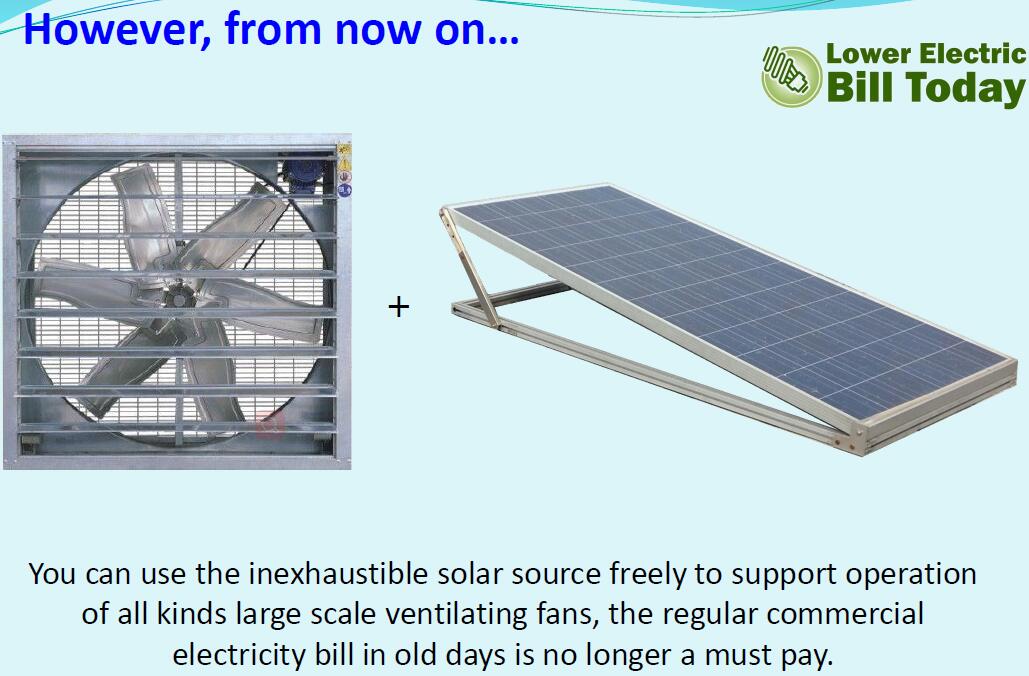 solar wall mount fan