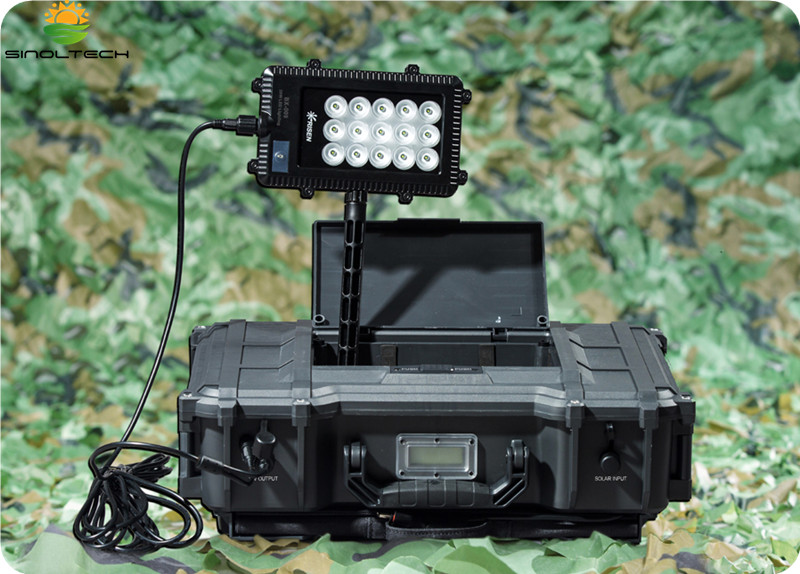 55W Solar power generator with built-in LED