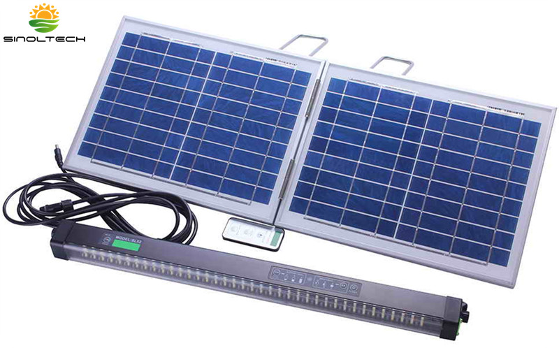 portable outdoor solar powered led lighting kit